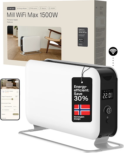Mill WiFi Max Portable Heater 1500W - white