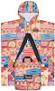 Nakie Hooded Towel - retro shores