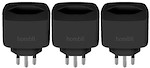 Hombli Smart Swiss Socket S+ (Matter) Promo Pack 2+1 - black