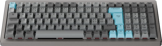 Ducky Cushion 98 - SZ Silent Red Switch - nickel [CH-Layout]
