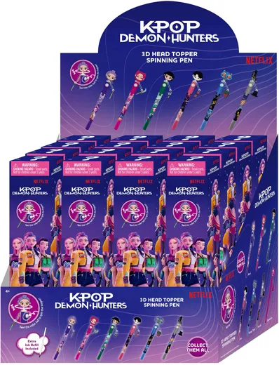 K-Pop Demon Hunters: 3D Head Topper Pen - Blindpack