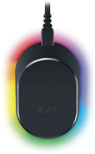 Razer Mouse Dock V2 Pro + Wireless Charging Puck Bundle - black